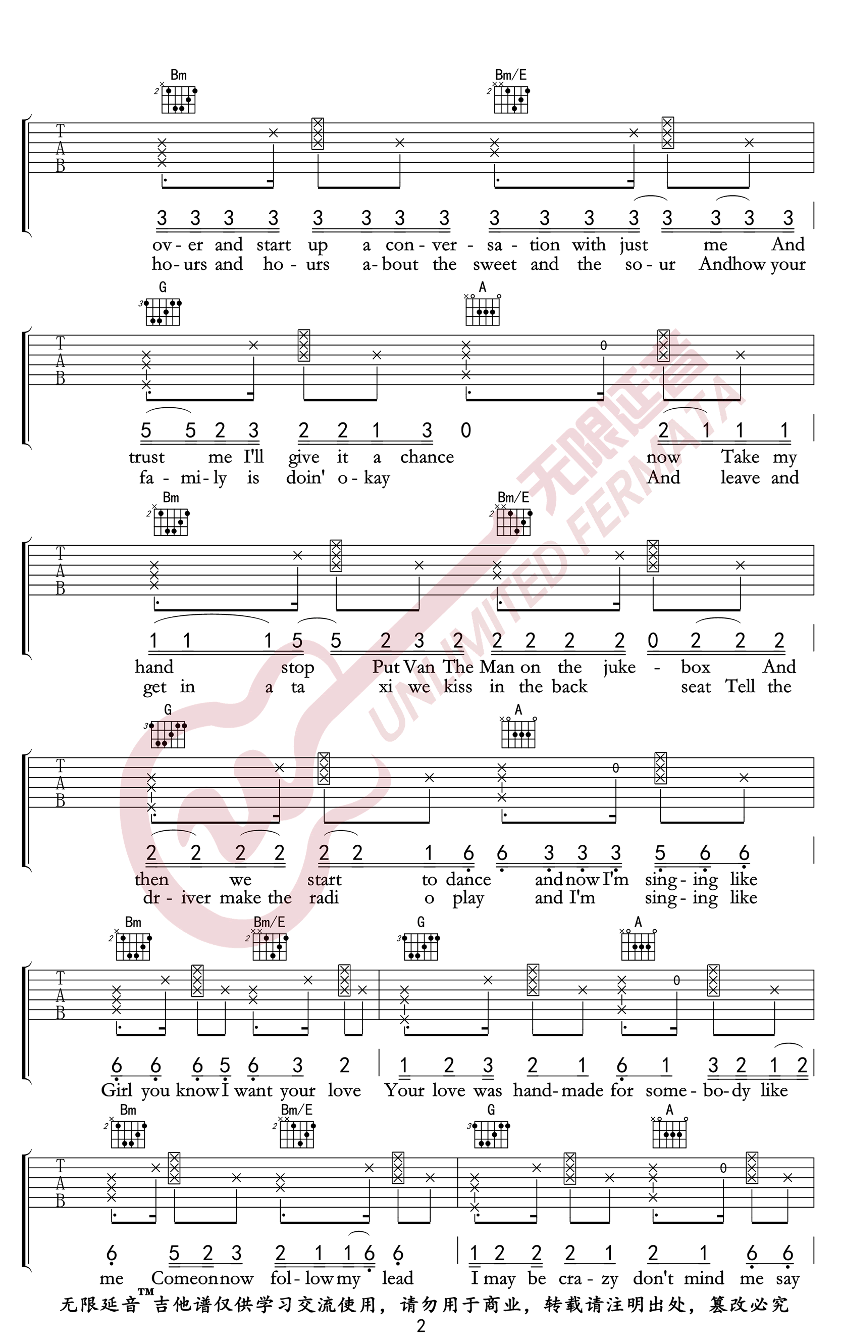 Shape Of You吉他谱 Ed,Sheera-2