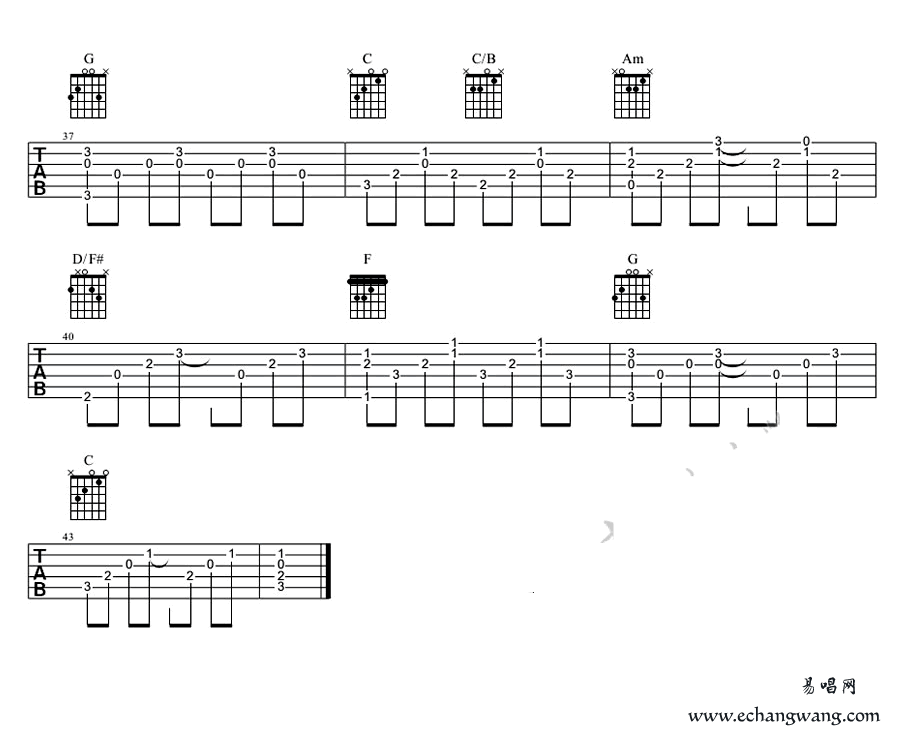 黑色毛衣吉他谱_周杰伦_3