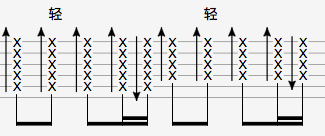 薛之谦哑巴吉他谱扫弦节奏型