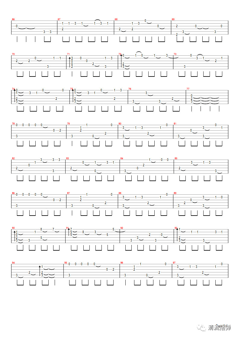 爱笑的眼睛指弹谱 林俊杰吉他独奏谱-3